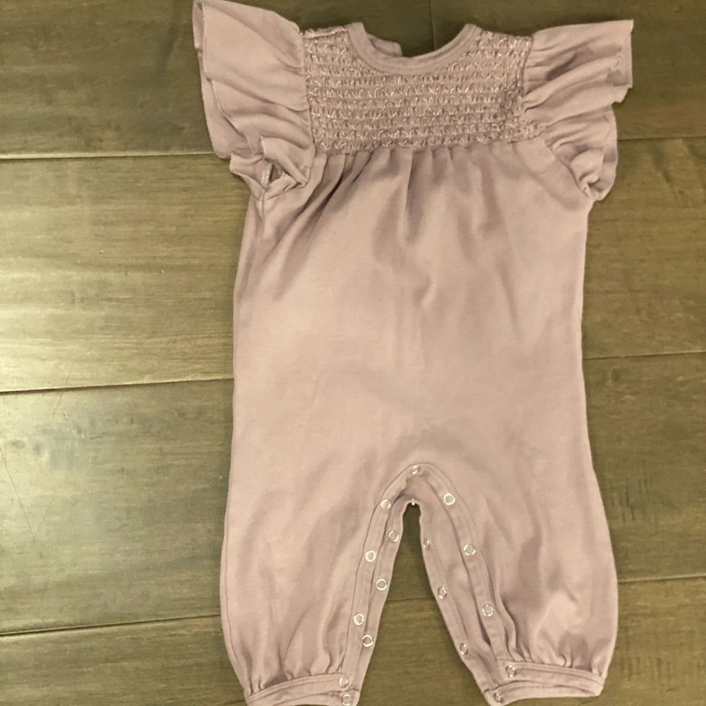 Kate Quinn. Purple romper. 12-18 months.